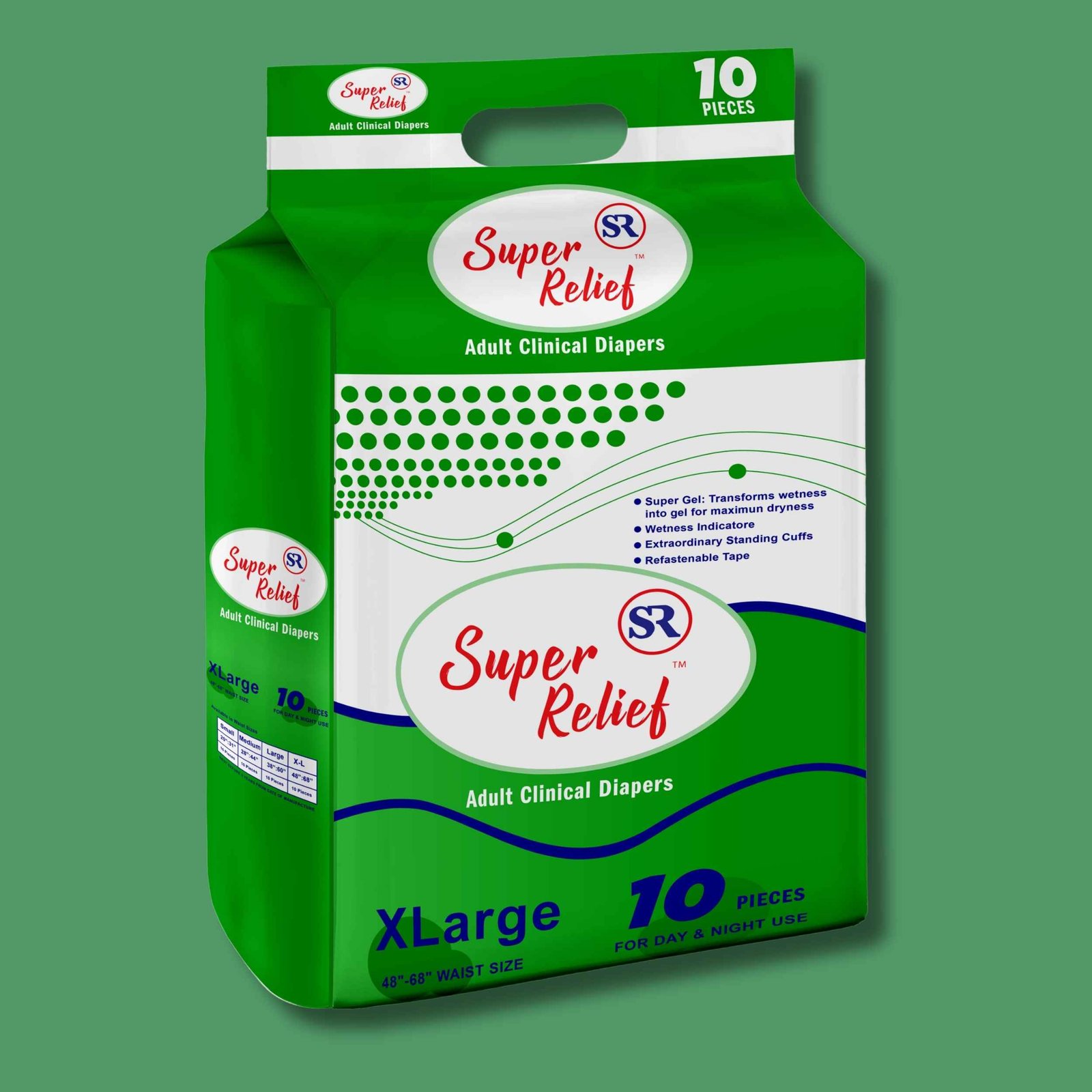 Super Relief Adult Clinical Diapers XLarge