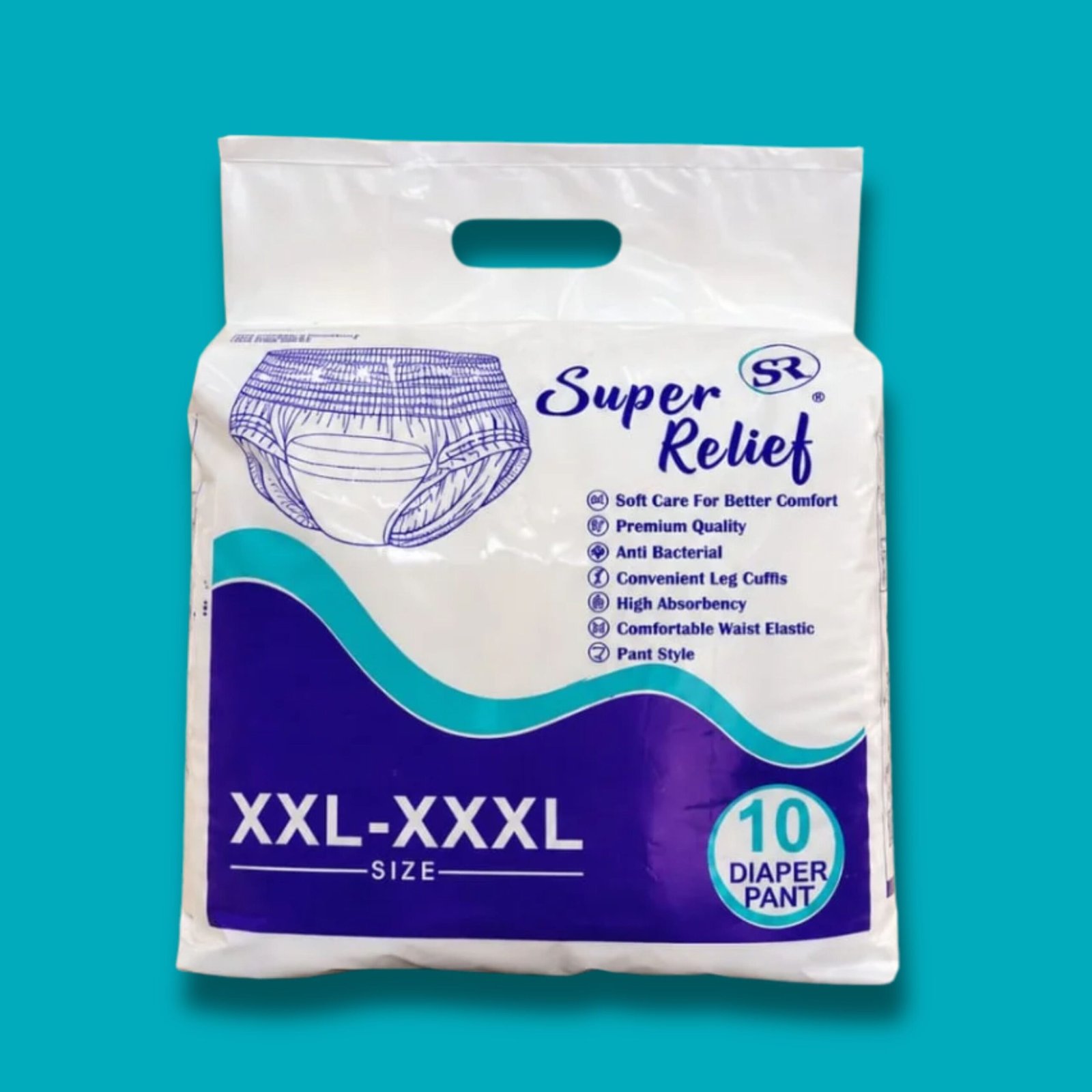 Super Relief Adult Diaper Pant XXL-XXXL